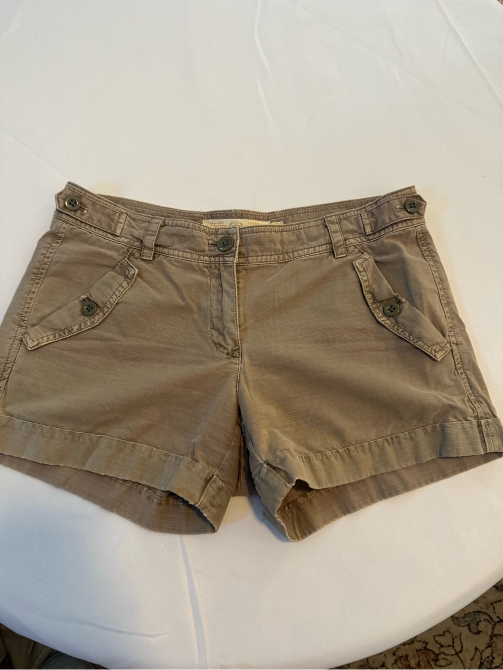 J. Crew Tan Cargo-Style Women's Shorts